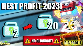 Growtopia  2DL TO 20DL BEST PROFIT METHOD IN GROWTOPIA 2023 NO FARMING  HOW TO GET RICH FAST [upl. by Eriuqs]