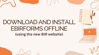 New BIR website  Download and install ebirforms offline [upl. by Yzeerb]