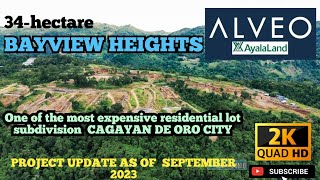 34hectare Ayala Alveo BAYVIEW HEIGHTS One of the Most Expensive Residential lot Subdivision in CDO [upl. by Aicirtak]