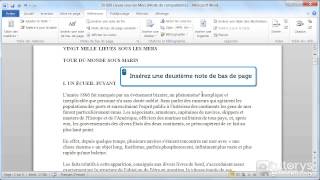 Comment insérer des notes de bas de page avec Word 2010 [upl. by Alolomo335]