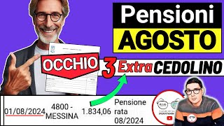 📑 CEDOLINO PENSIONI AGOSTO ➡ NOVITà IMPORTI TABELLA NETTI 📈 AUMENTI 0€ IRPEF 730 CONGUAGLI BONUS [upl. by Yevreh]