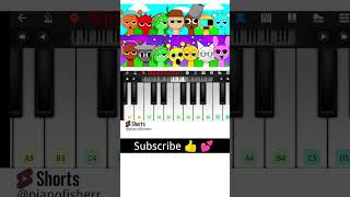 FUN TIME INCREDIBOX SPRUNKI Song  Easy Piano Tune shorts [upl. by Aamsa]