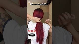 Tokasız at kuyruğu hilesi 💓 hairtutorial saçmodellerikesfethairhacks fyp explore hairstyle [upl. by Peadar]