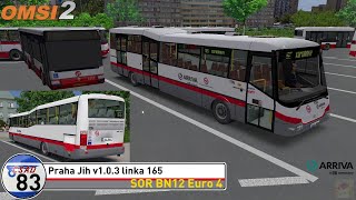 OMSI 2 83  SOR BN12 Euro 4 na pražské lince 165 [upl. by Edmondo]