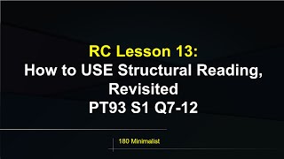 Using Structural Reading to Conquer Dense Text  LSAT Reading Comprehension Lesson 12 [upl. by Voorhis]