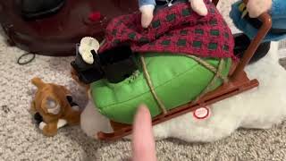 Gemmy animated Rudolph Hermey and Yukon Cornelius sled repair￼ [upl. by Leibrag]