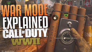 Call of Duty WW2 WAR MODE EXPLAINED CoD WWII War Mode Gameplay [upl. by Sass423]