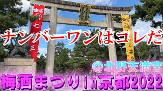 金賞受賞（全国梅酒品評会）８銘柄＋１を試飲 「ナンバーワン梅酒by行政書士ライダー」に輝くのはコレだ 梅酒まつり京都2022 北野天満宮 [upl. by Yks988]