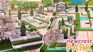 Breeze of Newcrest Park 🌱  No CC  The Sims 4 Speed Build [upl. by Ayerim772]