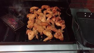 Smoke Fried Chicken Wings on Weber Genesis II E310 Grill [upl. by Nauqas]