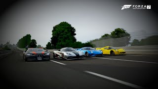 Bugatti Chiron SS vs Koenigsegg 1One vs Koenigsegg Regera vs Hennessy Venom GT [upl. by Karalynn]