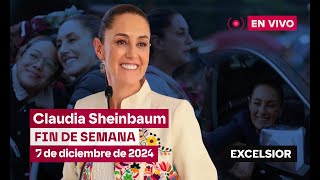 Claudia Sheinbaum fin de semana 8 de diciembre de 2024  EN VIVO [upl. by Atiker597]