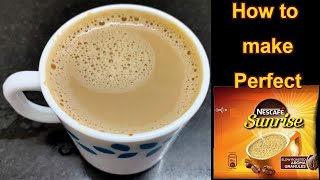 How to Make Nescafé Sunrise Instant Coffee  ☕ Make Nescafe Sunrise Hot Coffee at Home [upl. by Anekam]