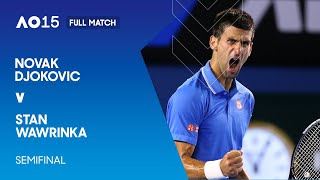 Novak Djokovic v Stan Wawrinka Full Match  Australian Open 2015 Semifinal [upl. by Zsuedat148]