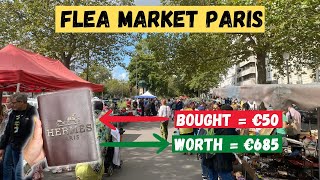 MUST KNOW FRENCH FLEA MARKET IN PARIS FOR VINTAGE ITEMS [upl. by Nimra919]