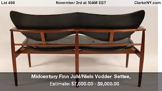 Midcentury Finn JuhlNiels Vodder Settee [upl. by Bluefarb341]