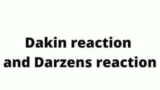 Dakin reaction and Darzens reaction [upl. by Perri894]