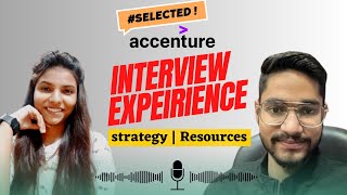 Accenture Interview Experience  How He got selected in Accenture  Strategy  Resources  Accenture [upl. by Alakcim]