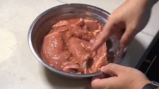 How to tenderise pork chop Baking soda [upl. by Nibla]