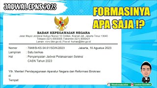 🟢 RESMI  JADWAL CPNS 2023 [upl. by Lourie]