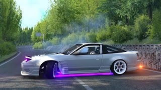 Nissan S13 Downhill Drifting Kurayoshi Touge  Assetto Corsa PC [upl. by Yeblehs554]