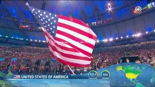 Team USA  Enters Opening Ceremony to roaring cheers [upl. by Goles770]