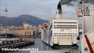 SNAV TOSCANA  Undocking and departure from Genova [upl. by Enailil]