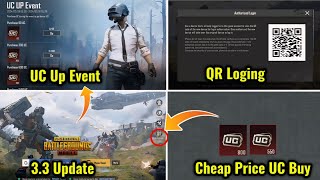 BGMI UC UP Event Confirm Date BGMI Cheap Price UC Buy  BGMI New QR Code Log in  Prajapati Gaming [upl. by Nylyram]