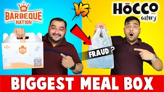 Barbeque Nation Vs Hocco Eatery Meal Box Challenge  Food Challenge  Viwa Food World [upl. by Adnahsat]