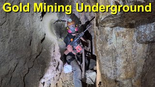 Gold Mining Underground In The California Desert [upl. by Ensign]