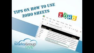 Zoho Sheet Tips On How To Use [upl. by Tally]