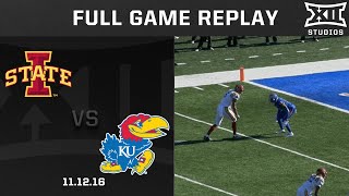 Iowa State vs Kansas 111216 Football Full Game Replay [upl. by Phelps]