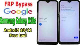 FRP Bypass Google Account Samsung A10s Android 1011 [upl. by Otreblanauj]