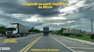 VIAGEM Nordeste  Parada para tomar o café da manhã Acessando a parte duplicada da BR116 [upl. by Templer]