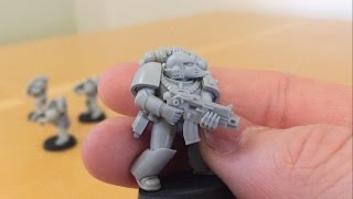 Legion Tactical Marine Squad MKVI Corvus Armour amp Accesories by Forge World Model Review [upl. by Dry]