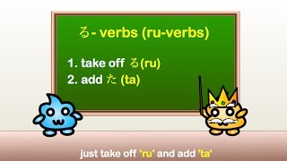 Japanese Grammar  Plain Past Form of Japanese Verbs [upl. by Garson]