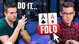 How To Make Pros Fold POCKET ACES [upl. by Ellord]