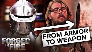 Forged in Fire Crafting DEADLY Blades from Ancient Armor S3 [upl. by Ceil]