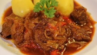 Ungarisches Gulasch Rezept  Der Bio Koch 465 [upl. by Atronna]