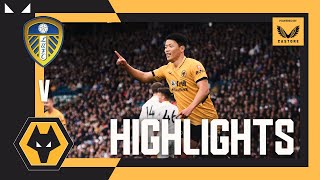 HWANG SCORES AGAIN  Leeds United 11 Wolves  Highlights [upl. by Aron]