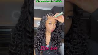 HD Lace GLUELESS Pre Braided Wig  EartoEar Frontal Wig Review [upl. by Adrahc]