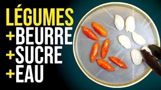 Comment faire des légumes glacés  à blanc et à brun [upl. by Neom]