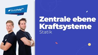 Zentrale ebene Kraftysteme  Wirkungslinie gesucht Technische Mechanik StudyHelp [upl. by Ekul]