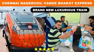 Brand New Chennai Nagercoil Vande Bharat Express Inauguration  Most Luxurious Train Journey ❤️ [upl. by Orelie]