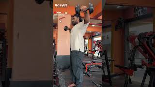 day63 ✅ shoulder exercise routine fitnessmotivation transformation bodybuilder motivation [upl. by Yedarb]