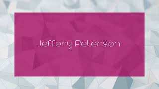 Jeffery Peterson  appearance [upl. by Atwater492]