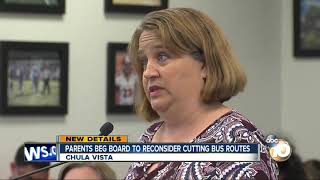 Parent beg board to reconsider cutting bus routes [upl. by Wiskind695]