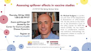 Assessing spillover effects in vaccine studies CCDD ID Epi Seminar Series [upl. by Adalheid340]