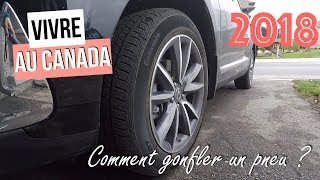 Comment gonfler un pneu au Canada  2018 [upl. by Ahsirtak]