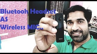 Bluetooth Headset as Wireless Mic for Video recording [upl. by Norret]